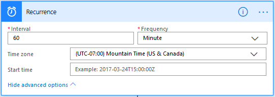 MS Power Automate (Flow) Trigger: Recurrence