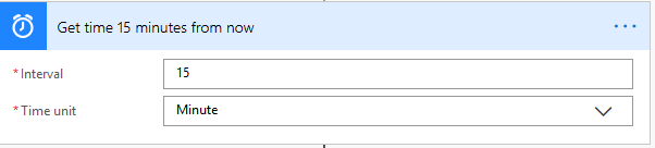 MS Power Automate (Flow) Action: Get future time