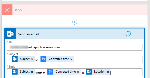 MS Power Automate (Flow) Action: Send an email
