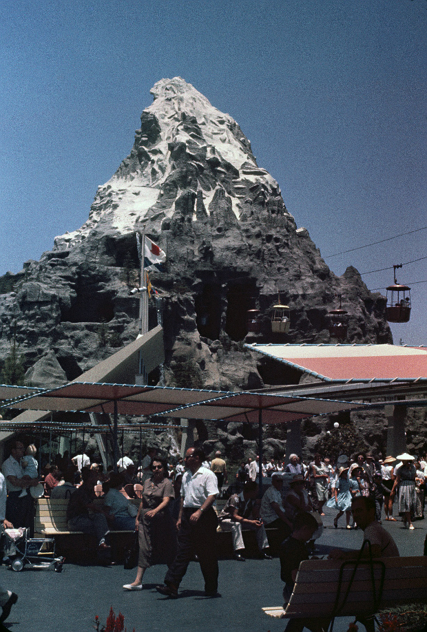 View of the Matterhorn and the Skyway through it