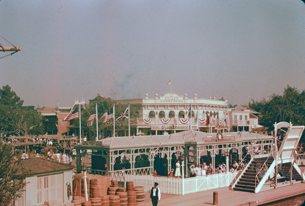 The Golden Horseshoe and River Boat Landing as viewed from the Columbia
