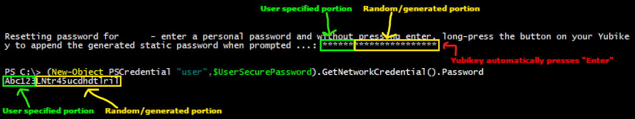 Example of combining a &ldquo;known&rdquo; personal password with a YubiKey randomly generated, static password (something you &ldquo;have&rdquo;) to improve static password security